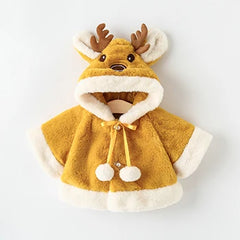 Cute Christmas Elk Plush Baby Jacket - 4 Colors