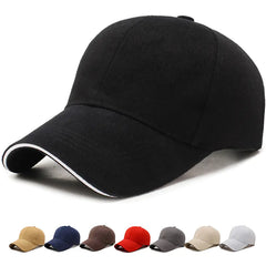 Korean Fashion Wide Brim Baseball Hat for Outdoor Sports