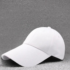 11CM Long Brim Baseball Cap - Cotton Blank Golf Hat