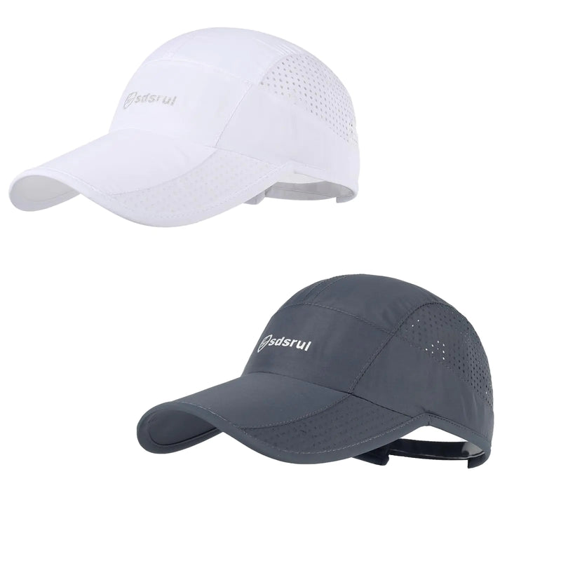 Geyanuo Running Hat Outdoor Quick Drying Baseball Cap Mesh Cool Workout Cap for Women and Men